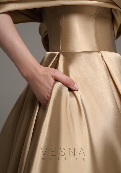 Вечернее платье Белла Нюд-V70840 - Свадебный салон Vesna (Москва)