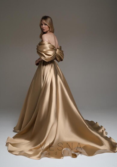 Вечернее платье Белла Нюд-V70840 - Свадебный салон Vesna (Москва)