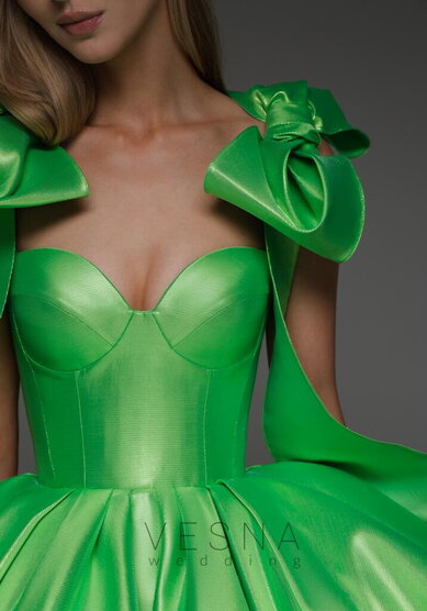 Вечернее платье Принцесс Лайм-V70847 - Свадебный салон Vesna (Москва)