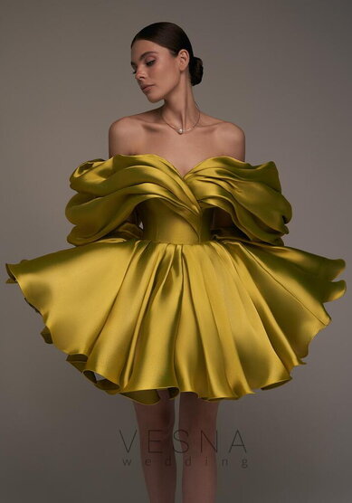 Вечернее платье Рафаэлла Голд-V70850 - Свадебный салон Vesna (Москва)