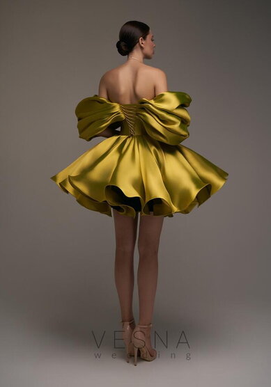 Вечернее платье Рафаэлла Голд-V70850 - Свадебный салон Vesna (Москва)