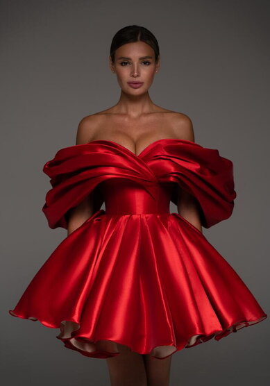 Вечернее платье Рафаэлла Руж-V70855 - Свадебный салон Vesna (Москва)