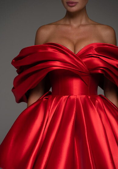 Вечернее платье Рафаэлла Руж-V70855 - Свадебный салон Vesna (Москва)