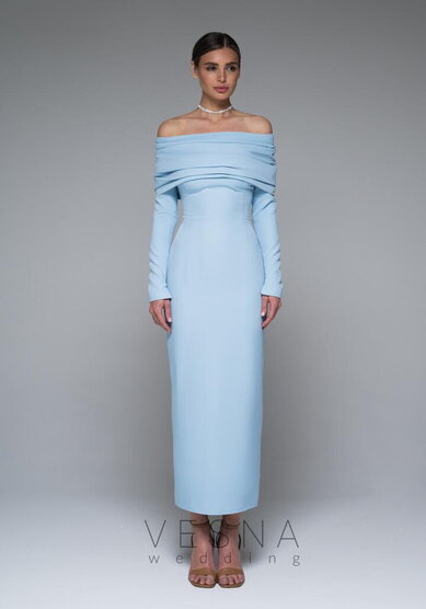 Вечернее платье Селеста Скай-V70858 - Свадебный салон Vesna (Москва)