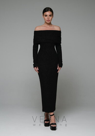 Вечернее платье Селеста Нуар-V70862 - Свадебный салон Vesna (Москва)