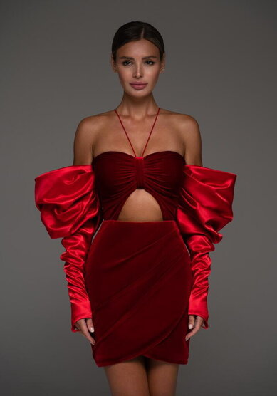 Вечернее платье Спейси Рэд-V70872 - Свадебный салон Vesna (Москва)