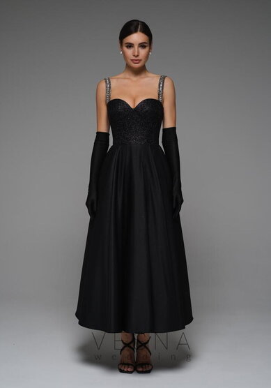 Вечернее платье Аура Нуар-V70876 - Свадебный салон Vesna (Москва)