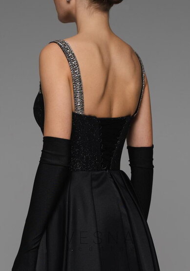 Вечернее платье Аура Нуар-V70876 - Свадебный салон Vesna (Москва)