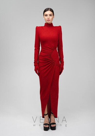 Вечернее платье Рейчел Руж-V70877 - Свадебный салон Vesna (Москва)