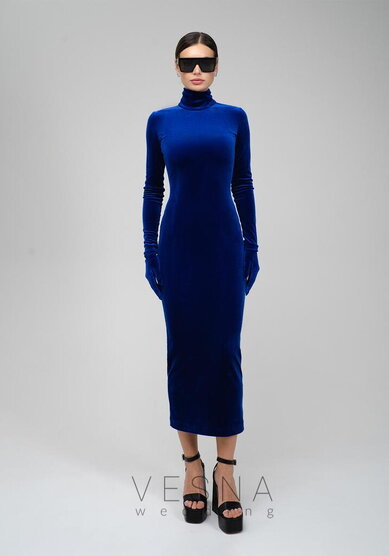 Вечернее платье Ким Сапфир-V70881 - Свадебный салон Vesna (Москва)