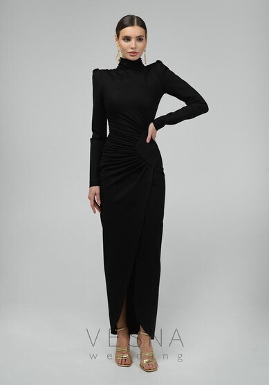 Вечернее платье Рейчел Блэк-V70884 - Свадебный салон Vesna (Москва)