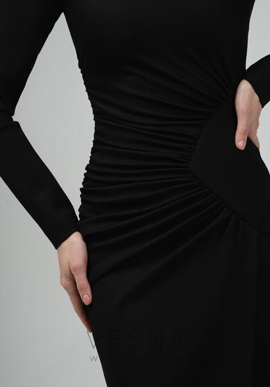 Вечернее платье Рейчел Блэк-V70884 - Свадебный салон Vesna (Москва)