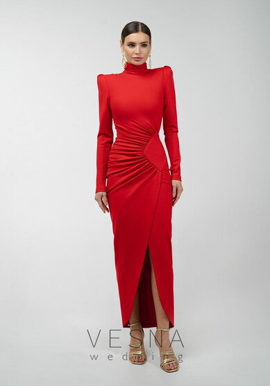 Вечернее платье Рейчел Рэд-V70886 - Свадебный салон Vesna (Москва)