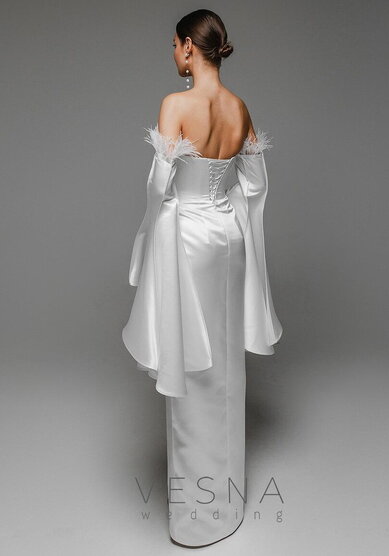 Свадебное платье Мармара Люкс-V70908 - Свадебный салон Vesna (Москва)