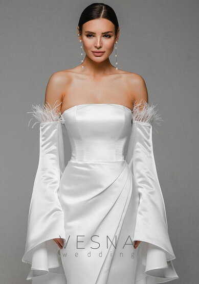 Свадебное платье Мармара Люкс-V70908 - Свадебный салон Vesna (Москва)