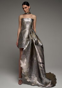 Вечернее платье Жаклин Голд + Хвост-V70041