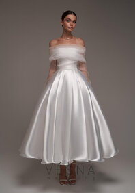 Свадебное платье Грейс Вайт + Вуаль-V70074