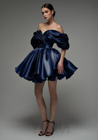 Вечернее платье Рафаэлла Дарк Индиго-V70694