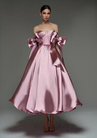 Вечернее платье Принцесс Миди Пион-V70701