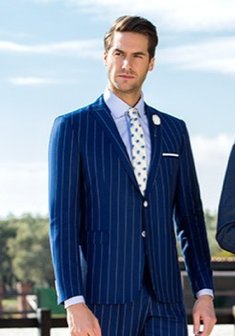 Арт. Классические костюм в полоску 1289-B3308
