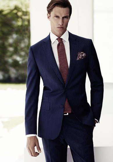 Свадебный мужской костюм B2363 - Магазин мужской одежды BAGOZZA