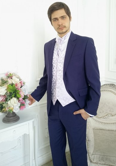 Свадебный мужской костюм Б2383 - Салон свадебных мужских костюмов Богема