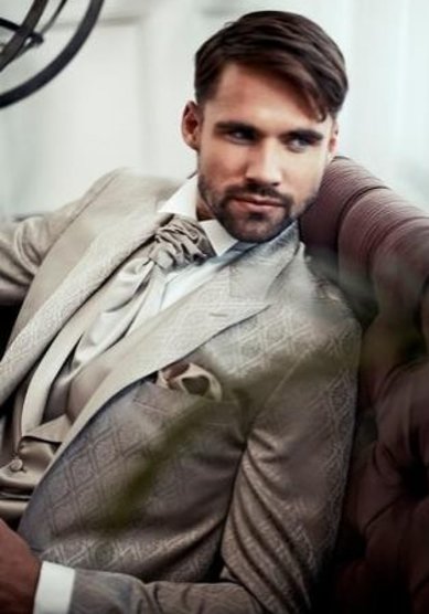 Свадебный мужской костюм Летнее золото-C2864 - Салоны мужской одежды Cavaliere