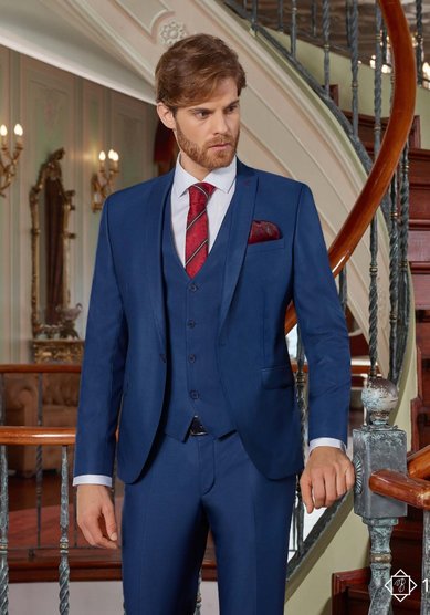 Свадебный мужской костюм Итальянский костюм-B3196 - Салон костюмов BAGGI