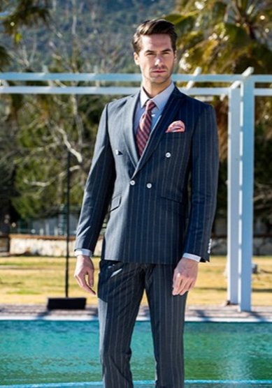 Свадебный мужской костюм Двубортный костюм. 1282-B3296 - Магазин классической мужской одежды BAUROTTI original...