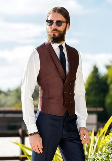 Свадебный мужской костюм Жилет мужской 1204-B3303 - Магазин классической мужской одежды BAUROTTI original...