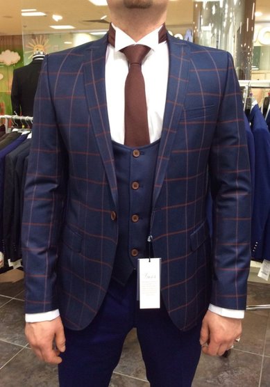 Свадебный мужской костюм 10213-B3317 - Салон костюмов BAGGI