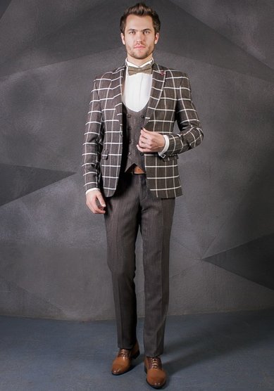 Свадебный мужской костюм МК03-1-Д3355 - Свадебный салон Дом Весты