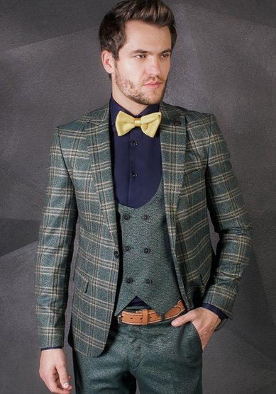 Свадебный мужской костюм МК003-Д3372 - Свадебный салон Дом Весты