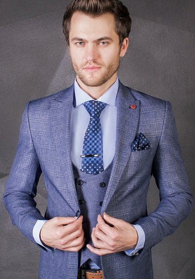 Свадебный мужской костюм МК001-Д3374 - Свадебный салон Дом Весты