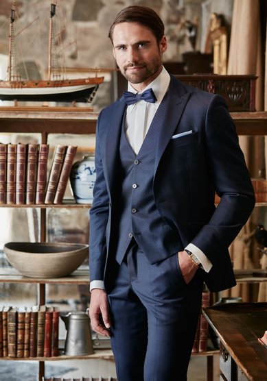 Свадебный мужской костюм Atos Navy-C3421 - Салоны мужской одежды Cavaliere