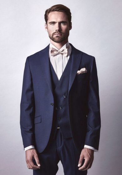 Свадебный мужской костюм CRISTIANO BLUE-C3427 - Салоны мужской одежды Cavaliere
