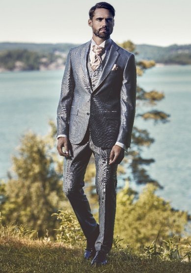 Свадебный мужской костюм Hampton grey-C3428 - Салоны мужской одежды Cavaliere