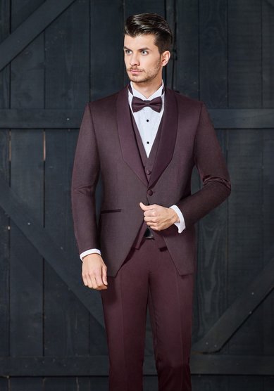 Свадебный мужской костюм Марсало-2-B3436 - Салон костюмов BAGGI