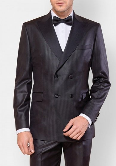 Свадебный мужской костюм Черный смокинг Теодор-M3488 - Салон костюмов Manzetti