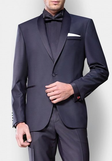 Свадебный мужской костюм Черный смокинг Францис-M3489 - Салон костюмов Manzetti