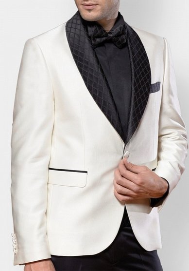 Свадебный мужской костюм Белый смокинг Хемингуэй-M3491 - Салон костюмов Manzetti