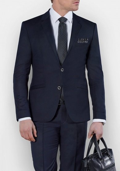 Свадебный мужской костюм Черный классический Антей-M3499 - Салон костюмов Manzetti