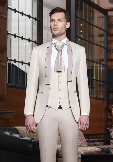 Свадебный мужской костюм Свадебный френч-B3697 - Салон костюмов BAGGI