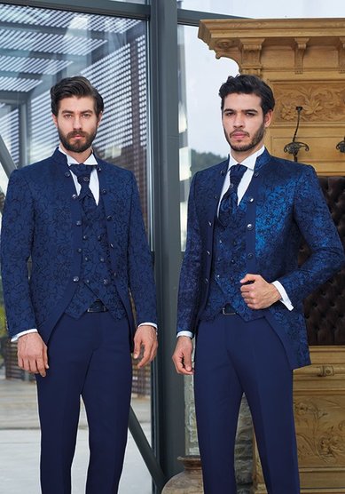 Свадебный мужской костюм Френч 50785-B3756 - Салон костюмов BAGGI