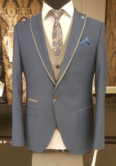 Свадебный мужской костюм Мужской костюм кэжуал-B3816 - Салон костюмов BAGGI