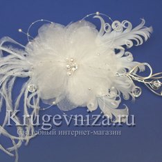 Цветок из перьев K13494