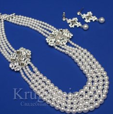 Колье из иск. жемчуга K14571