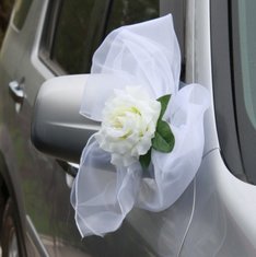 Банты из органзы с розами M46469