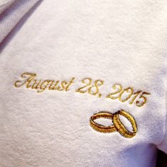 Вышивка даты свадьбы М90147