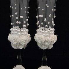 Набор бокалов белые розы К99518